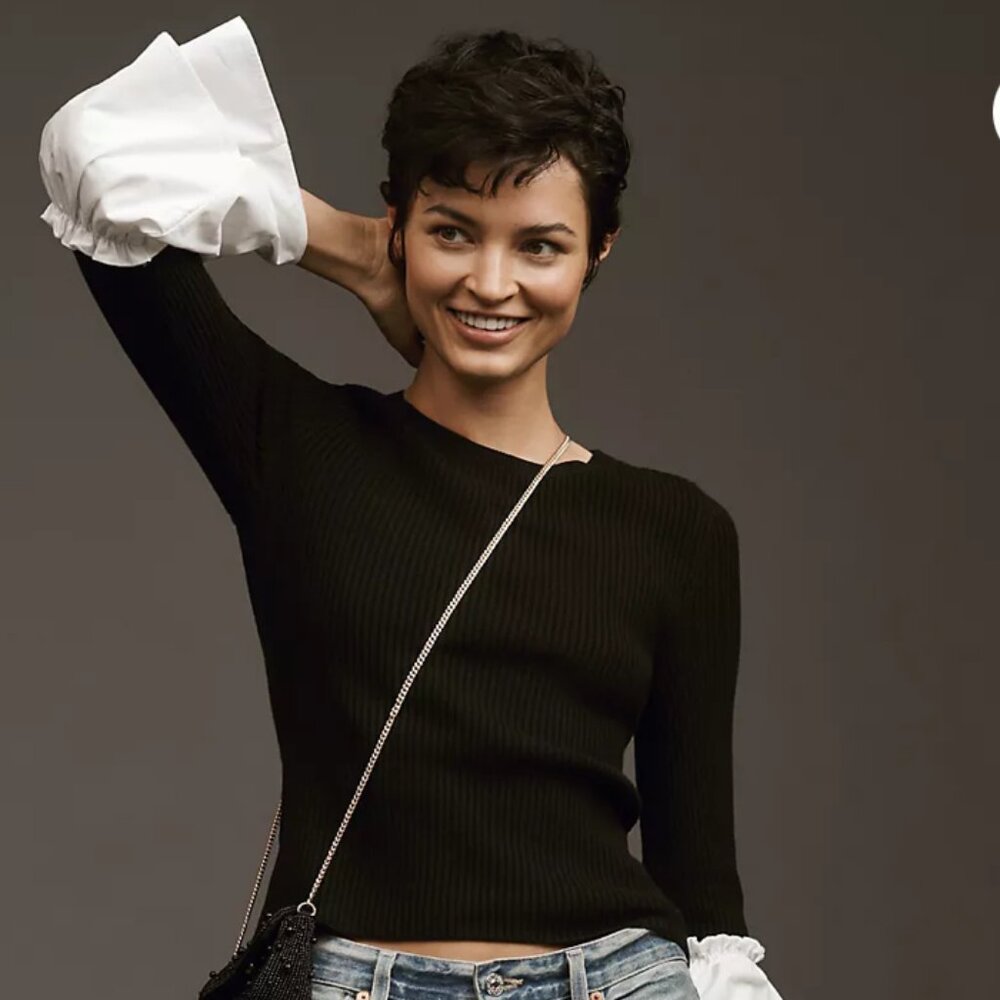 MAEVE by Anthropologie Bell Sleeve Sweater